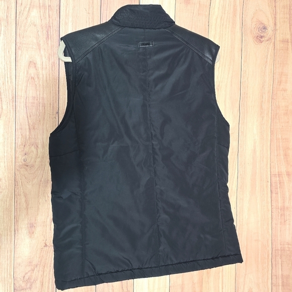 Fried Denim Men’s Quilted Black Zip/Snap Up Vest Size Medium - Picture 10 of 13